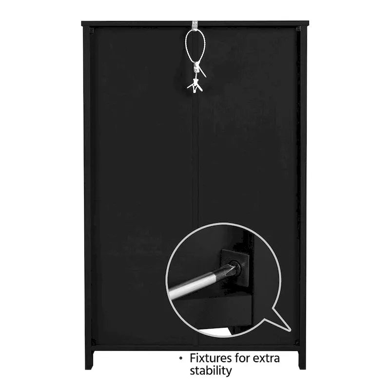 Freestanding Storage Cabinet with 3 Drawers, Open Shelf, and Adjustable Inner Shelf