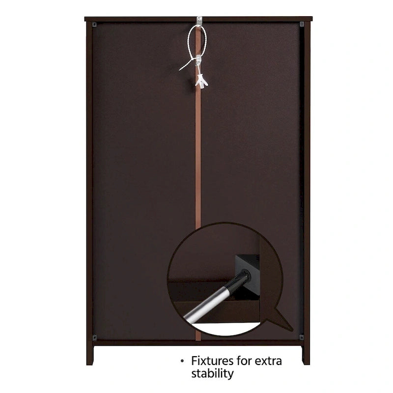Freestanding Storage Cabinet with 3 Drawers, Open Shelf, and Adjustable Inner Shelf