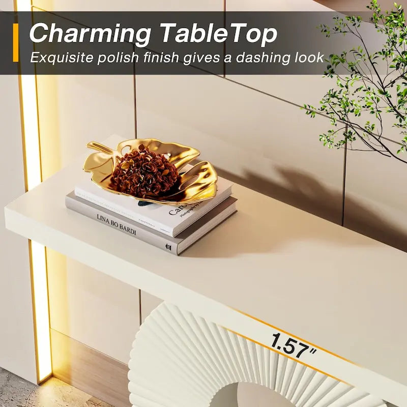 40 inches Modern Console Table Entryway Sofa Accent Table for Living Room