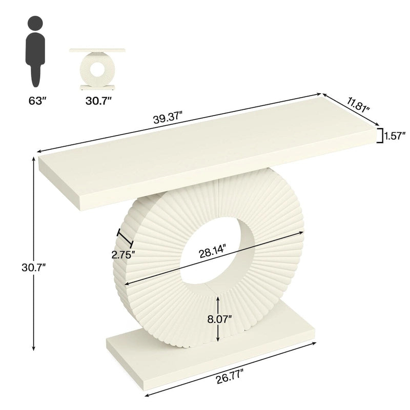 40 inches Modern Console Table Entryway Sofa Accent Table for Living Room