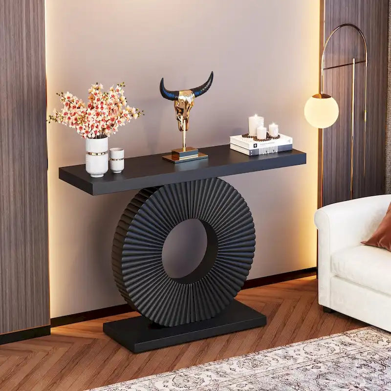 40 inches Modern Console Table Entryway Sofa Accent Table for Living Room